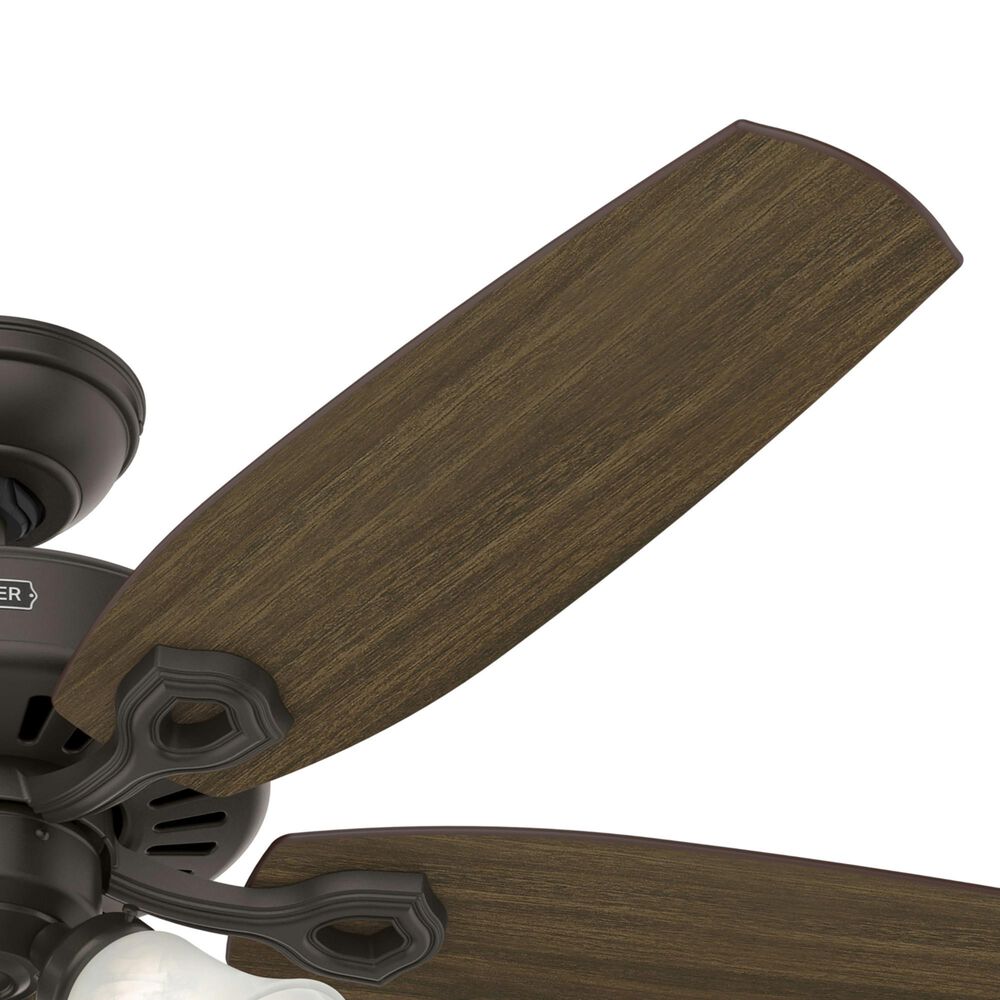 Hunter Builder Plus 52&quot; Ceiling Fan with Lights in New Bronze, , large