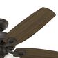 Hunter Builder Plus 52" Ceiling Fan with Lights in New Bronze, , large