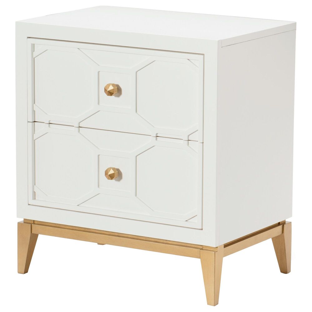Legacy Classic Chelsea Nightstand with Lattice in White, , large