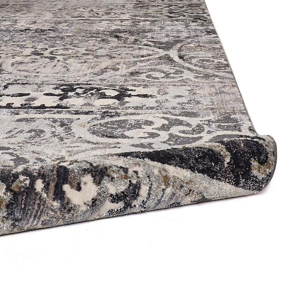 Feizy Kano 7&#39;10&quot; x 10&#39; Charcoal and Ivory Area Rug, , large