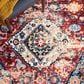 Safavieh Riviera RIV157 7"9" x 10" Red and Blue Area Rug, , large