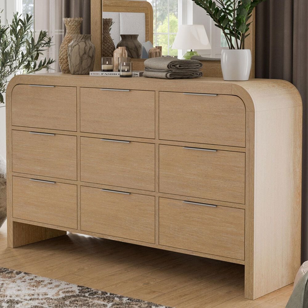 Furniture of America Hayes 9-Drawer Dresser in Natural, , large