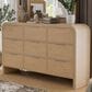 Furniture of America Hayes 9-Drawer Dresser in Natural, , large