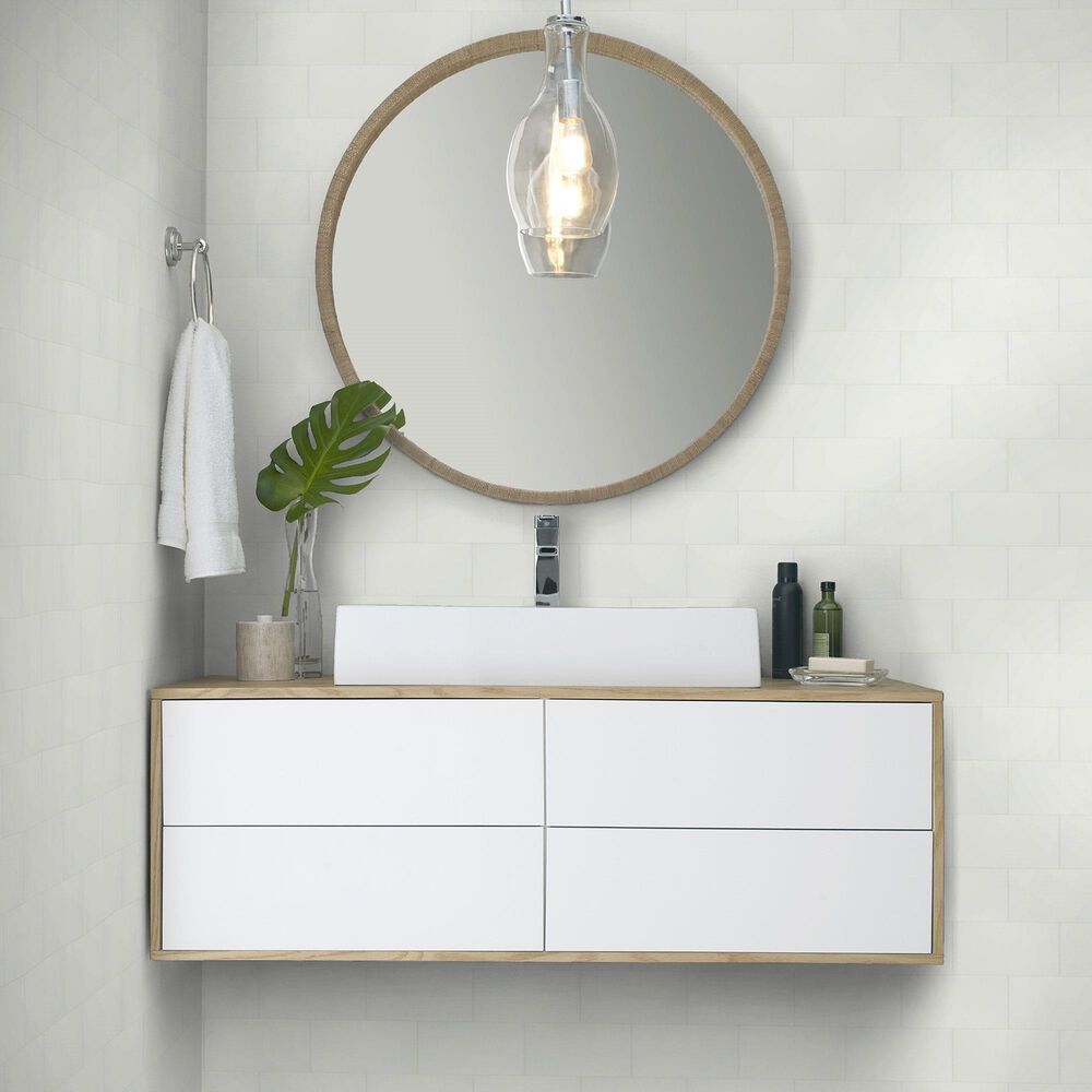 Shaw Coastal Prospect Ice 3&quot; x 6&quot; Matte Ceramic Tile, , large