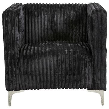 Titanic Furniture Austin Accent Chair in Black Velvet, , large