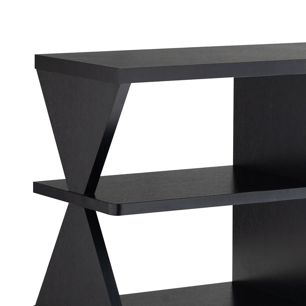 Furniture of America Finn 60&quot; TV Stand in Black and Distressed Gray, , large