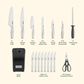 Deal Partners, Inc Artiste 17-Piece Knife Block Set in Stainless Steel, , large