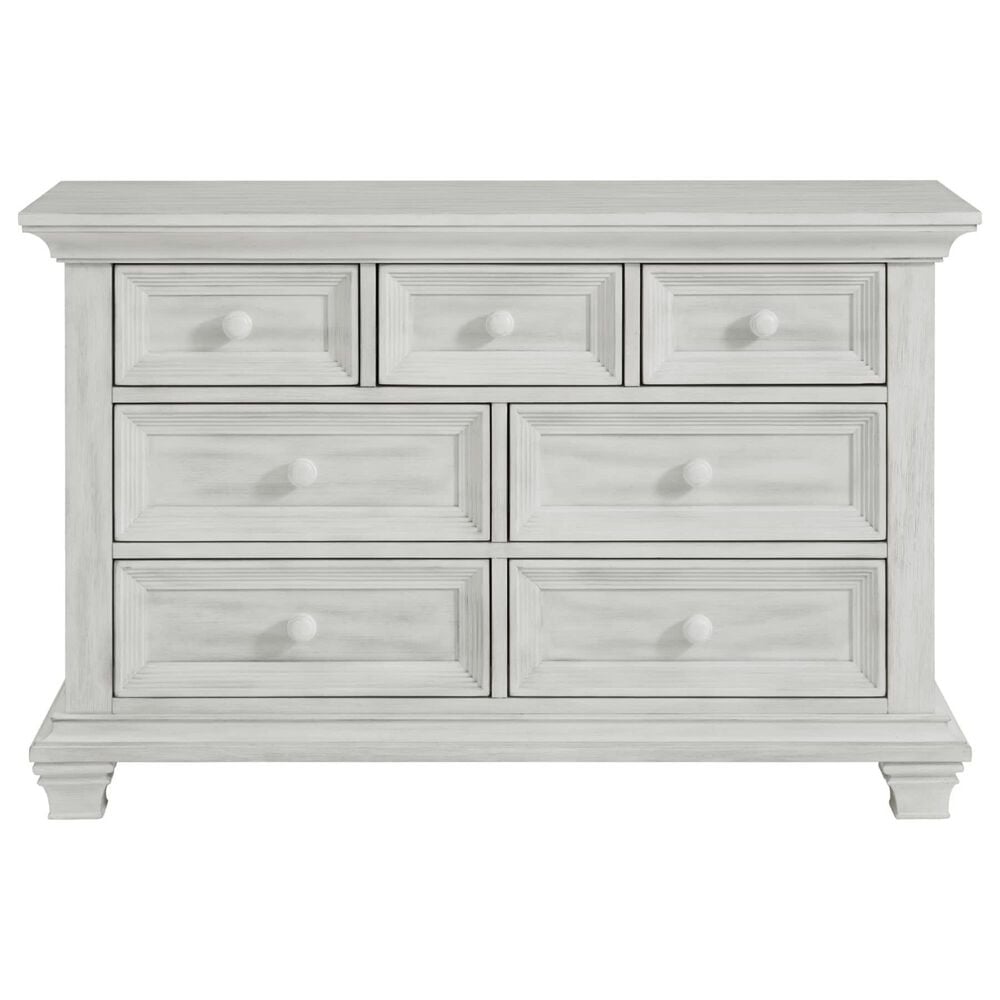 Oxford Baby Weston 7 Drawer Dresser and Changer Top in Vintage White, , large