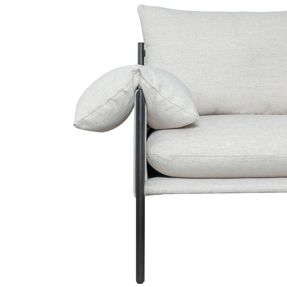 Blue River Bloom Accent Chair in Soft Oat, , large