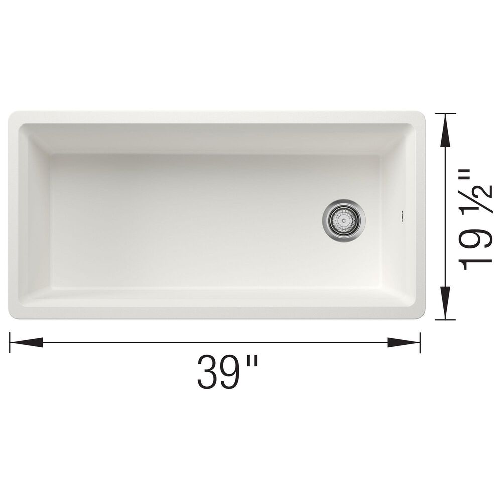 Blanco Inteos 39&quot; Undermount Single Bowl Kitchen Sink in White, , large