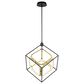 Vaxcel International Co. Ltd. Anson 1-Light Pendant in Matte Black and Gold, , large