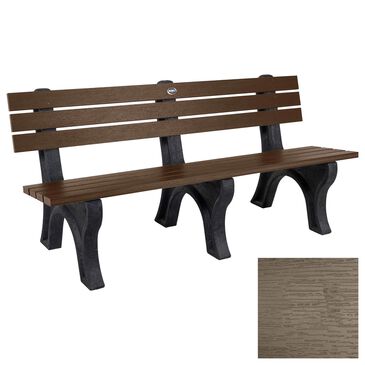 Highwood USA Aurora 6" Patio Park Bench in Woodland Brown, , large