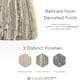 Furniture of America Karvyn 18" Travertine Side Table in Gray, , large