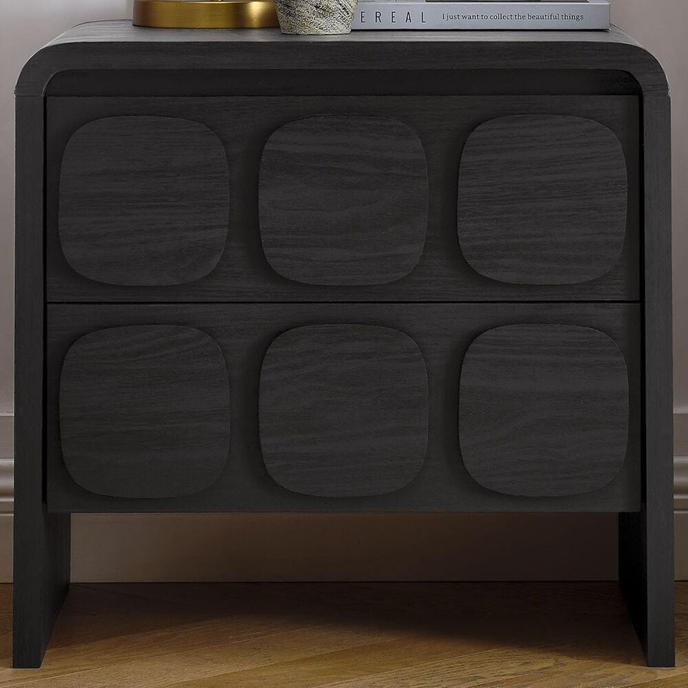 Modway Toscana 2 Drawer Nightstand in Black, , large