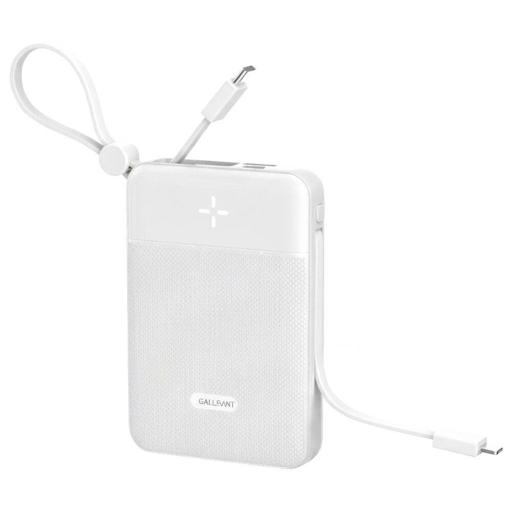 Gallevant CoreCharge 10,000mAh Power Bank in White, , large