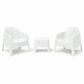 Zentro Living Milane Relax Lounge Chair in White, , large