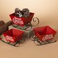 The Gerson Company 3-Piece Holiday Sleigh Set in Red, , large