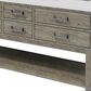 Lexora Home Norwalk 60" Double Bathroom Vanity in Grey Oak with White Quartz Top and Rectangular Sinks, , large