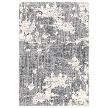 Oriental Weavers Aspen Shag Distressed 003H9 2"3" x 7"6" Gray and Ivory Scatter Rug, , large