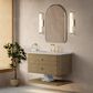 James Martin Allamari 36" Single Bathroom Vanity in Dune Mist with 3 cm Siberian Silestone Top and Rectangular Sink, , large