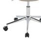 LumiSource Curvo Swivel Task Chair with Light Grey Faux Leather Cushion in Chrome, , large