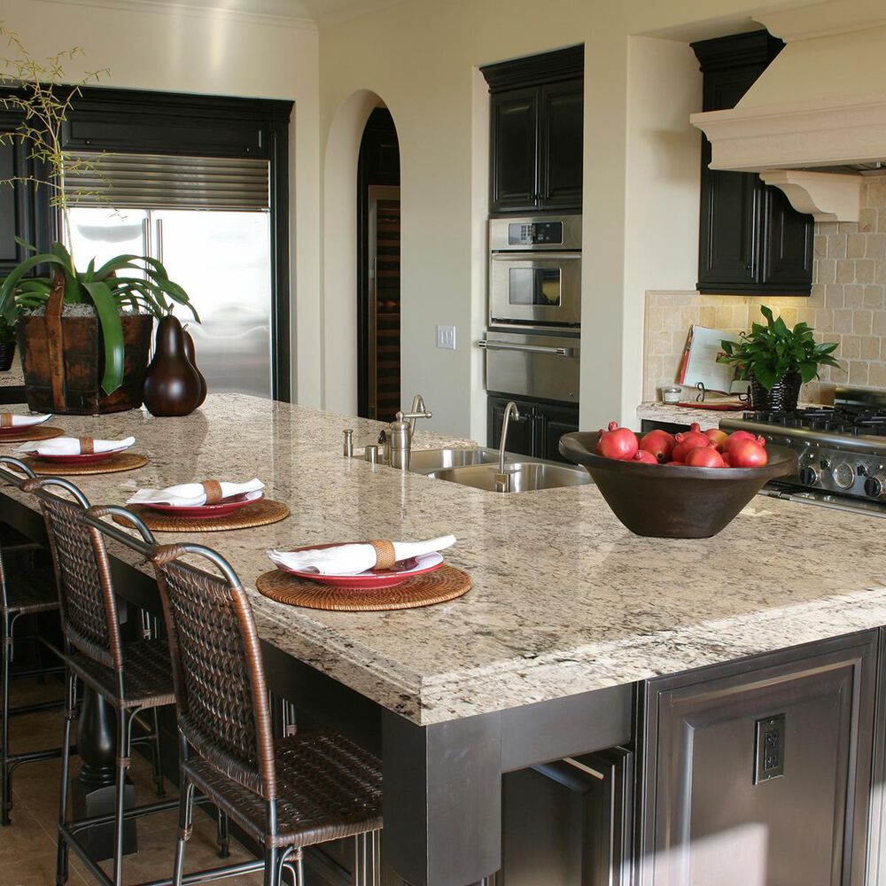 NFM Custom Countertops Snowfall 3cm Granite Countertop, , large