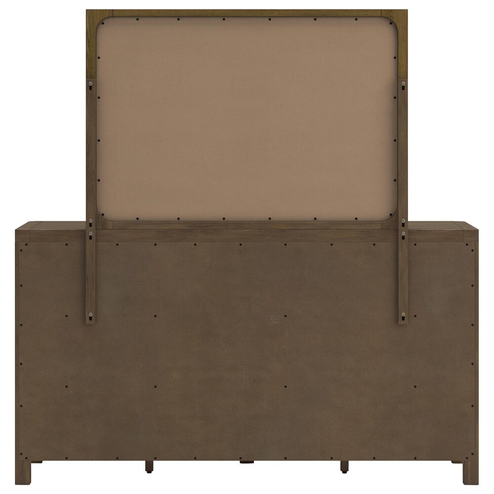 Millenium Dresser and Mirror in Light Brown, , large