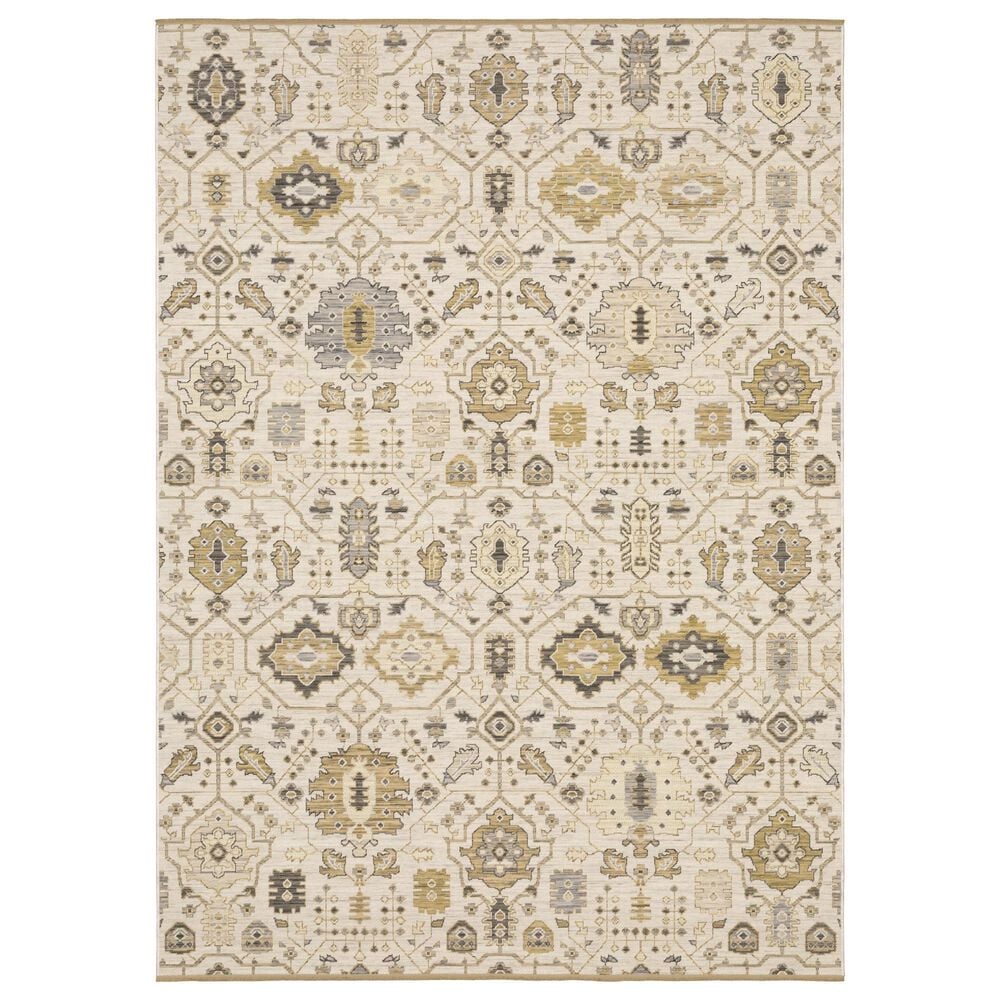 Oriental Weavers Acacia ACA11 Beige and Tan 6"7" x 9"6" Area Rug, , large