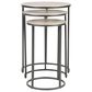 Uttermost Erik Nesting Tables in Aged Black and Antiqued Nickel, , large