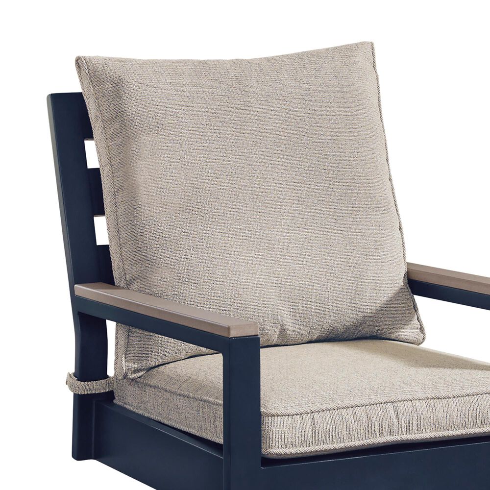 Ashley East Beach Swivel Chair in Navy Blue and Driftwood (Set of 2), , large