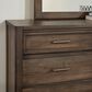Vaughan Bassett Crafted Oak Dresser and Mirror in Aged Gray, , large