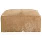 Rowe Furniture Miles Hair on Hide Leather Ottoman in Tan, , large