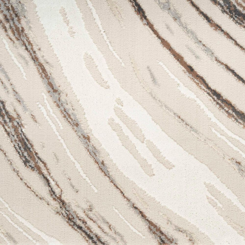 Nourison Sustainable Trends SUT05 2&#39;2&quot; x 7&#39;6&quot; Beige and Grey Runner, , large