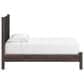 Ashley Pamytta Twin Upholstered Panel Platform Bed in Rich Brown, , large