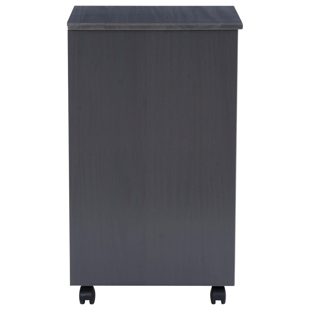 Linon Home Decor Cary 6-Drawer Rolling Cart in Grey, , large