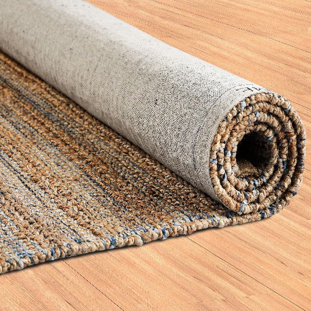 L&amp;R Resources Natural Fiber 9&#39; x 12&#39; Navy Area Rug, , large