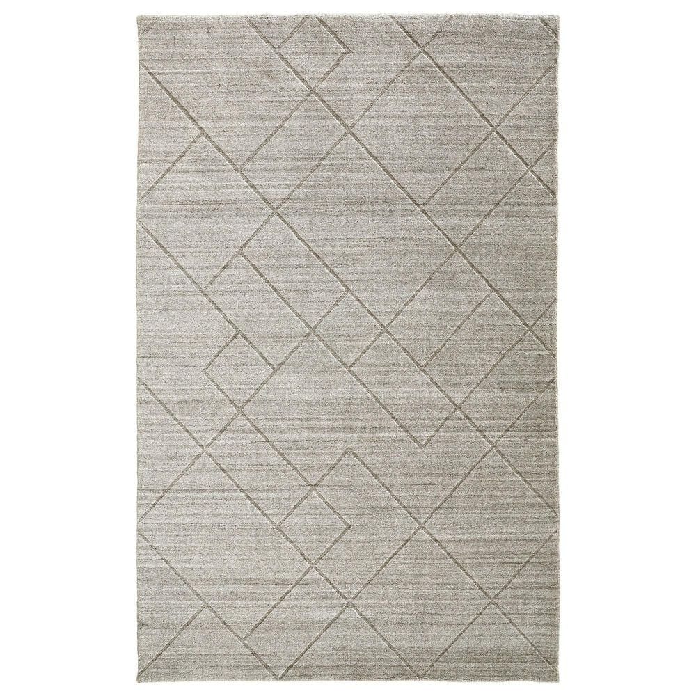 Feizy Redford 8848F 9" x 12" Beige and Gray Area Rug, , large