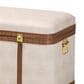 Baxton Studio Brenner Storage Trunk in Beige, , large