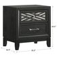 New Heritage Design Obsidian 2-Drawer Nightstand in Black, , large