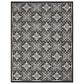 Nourison Aloha 7"10" x 10"6" Black White Indoor/Outdoor Area Rug, , large