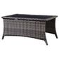 Sunwell Garden 5-Piece Patio Conversation Set with Brown Rattan in Blue, , large