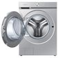 Samsung Bespoke Laundry Pair with 6.1 Cu. Ft. Front Load Washer and 7.6 Cu. Ft. Gas Dryer in Silver Steel, , large