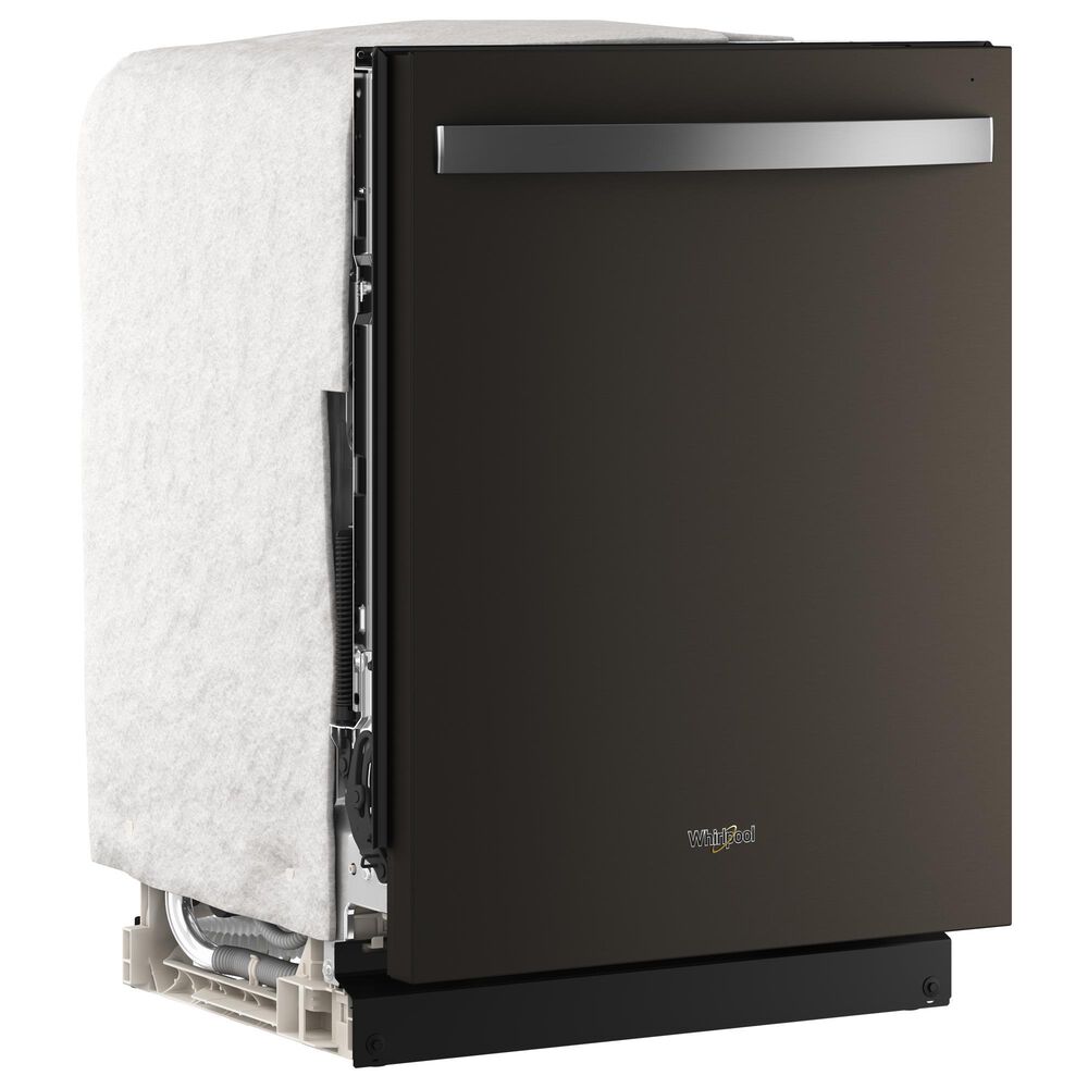 Whirlpool 24&quot; Built-In Dishwasher with Total Coverage Wash and Auto Open Air Dry in Fingerprint Resistant Black Stainless Steel, , large