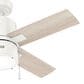 Hunter Beck 42" Ceiling Fan with LED Lights in Fresh White, , large