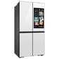 Samsung Bespoke 22.5 Cu. Ft. Bespoke 4-Door Flex French Door Refrigerator with AI Family Hub+ in White Glass, , large