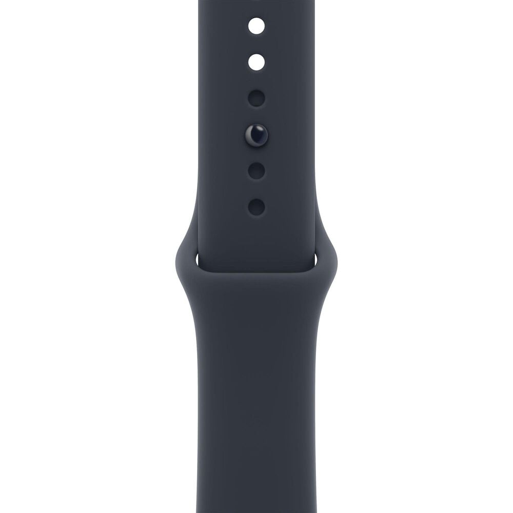 Apple Watch Series 12 (GPS + Cellular) 42mm Night Blue Ceramic Case with Navy Blue Sport Band - M/L and 2-Year AppleCare+, , large