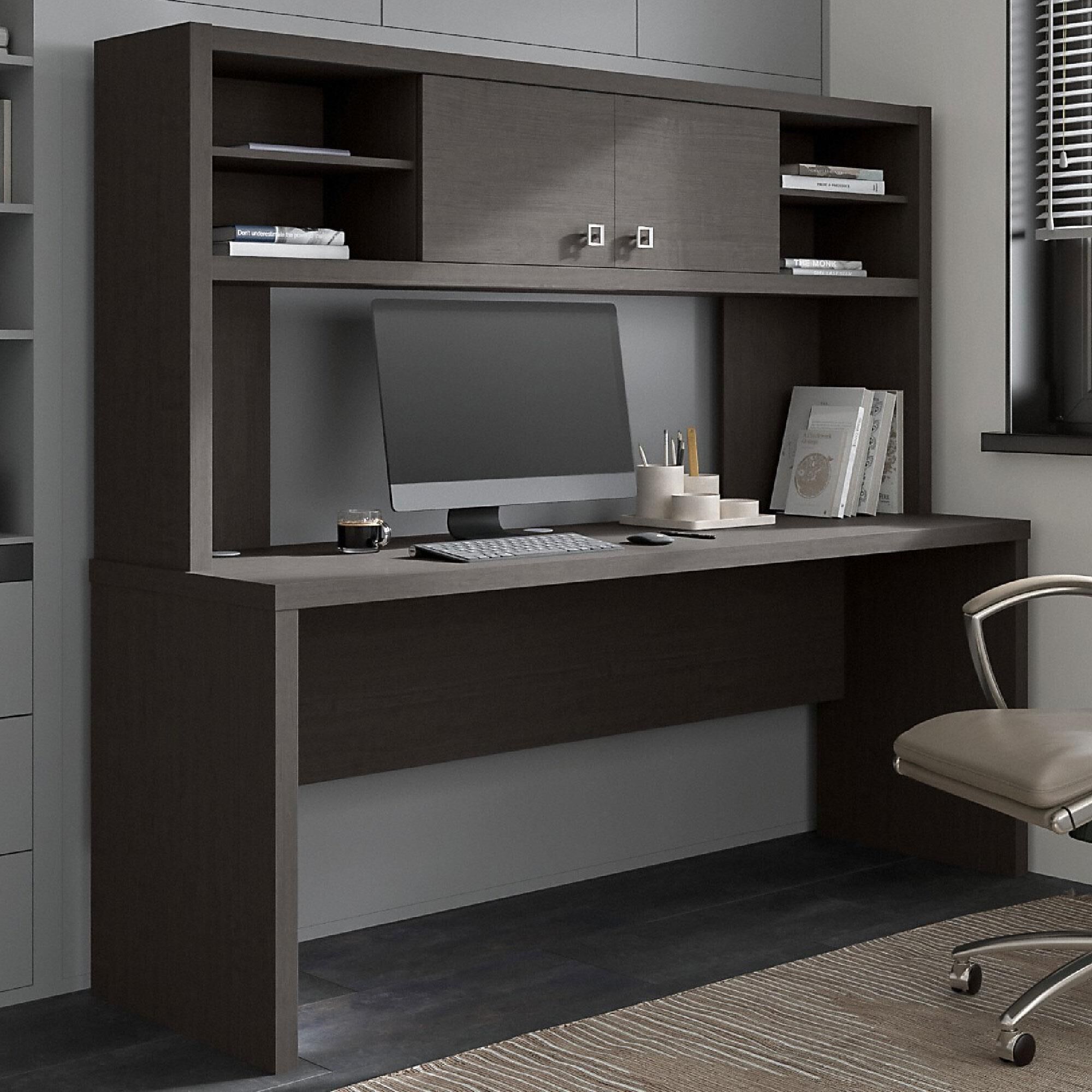 Maple desk outlet with hutch