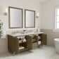 James Martin Vanities Chicago 72" Double Bathroom Vanity in Walnut Whisper with 3 cm Ethereal Noctis Quartz Top, Rectangular Sinks and FreePower Wireless Charger, , large