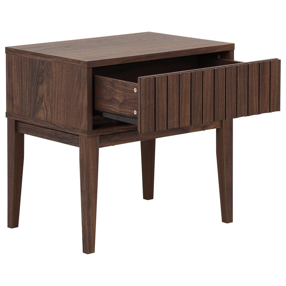 Safavieh Fidia 1-Drawer Nightstand in Dark Walnut, , large