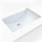 MS International 20" Rectangular Undermount Porcelain Bathroom Sink in White, , large